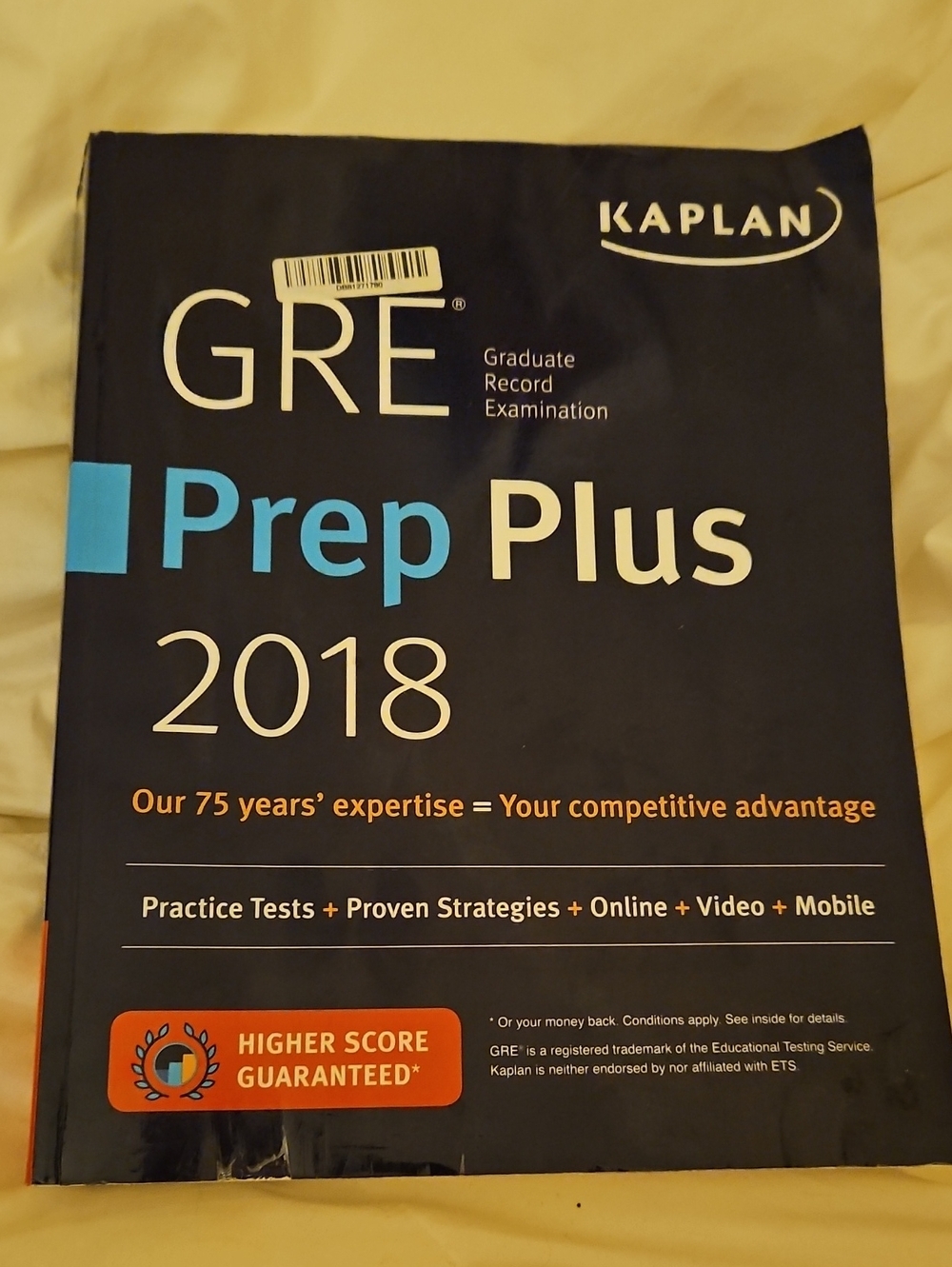 Kaplan GRE Prep Plus 2018 Study Guide